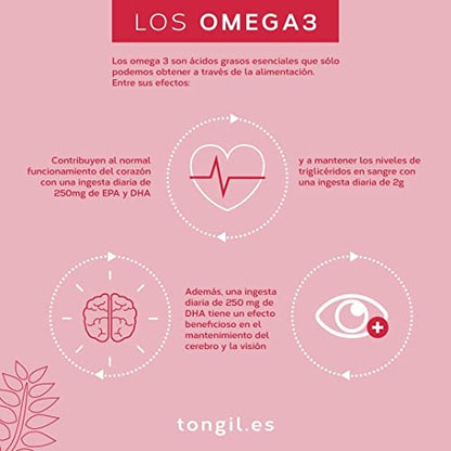 Omega 3 Cápsulas Estado Puro - Aceite de Pescado Omega 3-1200mg EPA y 800mg DHA - Altamente Estable y Máximo Estándar de Pureza y Sostenibilidad - 90 Perlas de Tongil