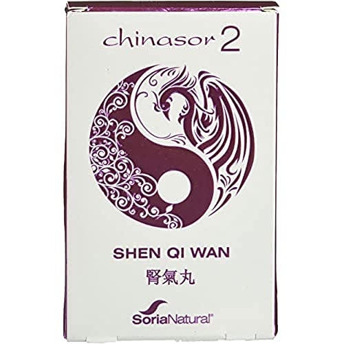 Soria Natural Chinasor 02 Shen Qi Wan – Salud de los Riñones – Tonificante del Yang - Plantas Medicinales de Origen Asiático – Con Jengibre, Rehmannia, Canela China, Cornejo – 30 Comprimidos de 1,5g