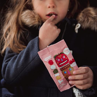 Smileat TRIBOO - Snack de Frutas Triboo de Fresa y Manzana, Ingredientes Naturales - 25g