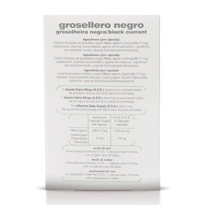 Soria Natural Grosellero Negro Cápsulas - Ayuda a Frenar las Alergias - Propiedades Antihistamínicas y Antiinflamatorias - Caja con 30 Cápsulas de 690 mg