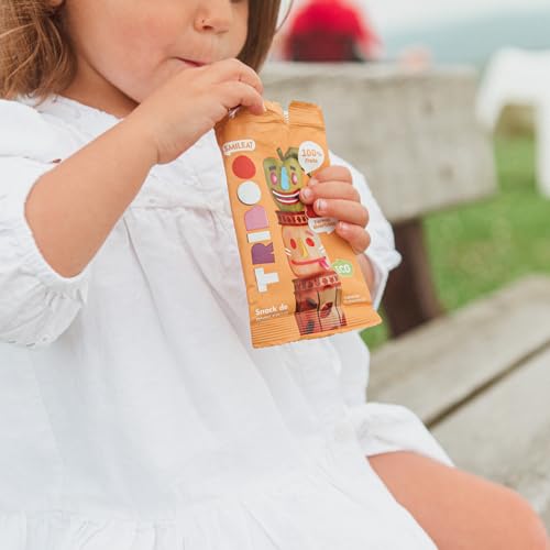 Smileat TRIBOO - Snack de Frutas Triboo de Manzana, Ingredientes Naturales - 25g