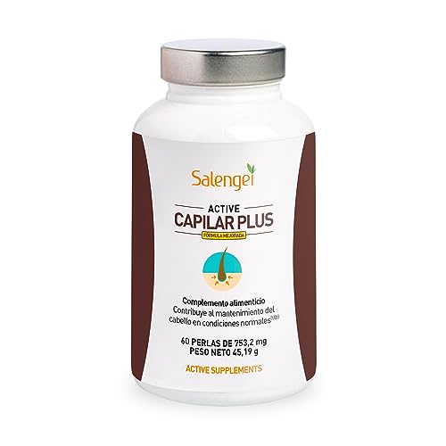 ACTIVE CAPILAR PLUS - Para el mantenimiento del cabello | Vitamina D, Zinc y Selenio | 60 perlas | Con extractos de aceite de Natursyn, contiene extracto de Serenoa repens, Biotina, y otras vitaminas