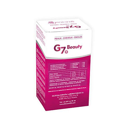 G7 Beauty. Antioxidante Celular. Silicio Enriquecido Con Vitamina E Y Selenio. Ayuda A Mantener La Salud Y La Belleza De La Piel, El Cabello Y Las Uñas. 60 Cápsulas.