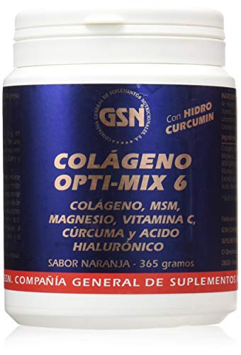 COLAGENO OPTI-MIX 6 (365 grs.), sabor naranja