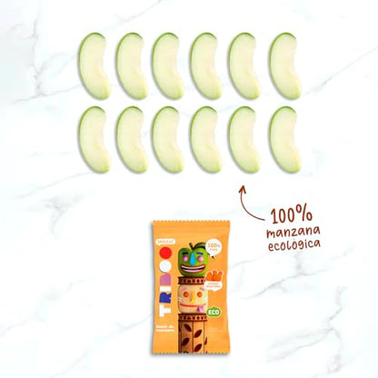 Smileat TRIBOO - Snack de Frutas Triboo de Manzana, Ingredientes Naturales - 25g