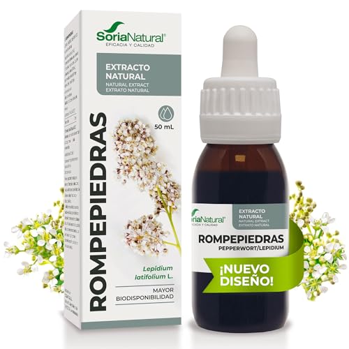 Soria Natural Rompepiedras Extracto - Diurético Natural - Apoya la Función Renal, Ayuda a Prevenir y Tratar Cálculos Renales - 100% Puro - Suplemento para la Salud del Riñón -