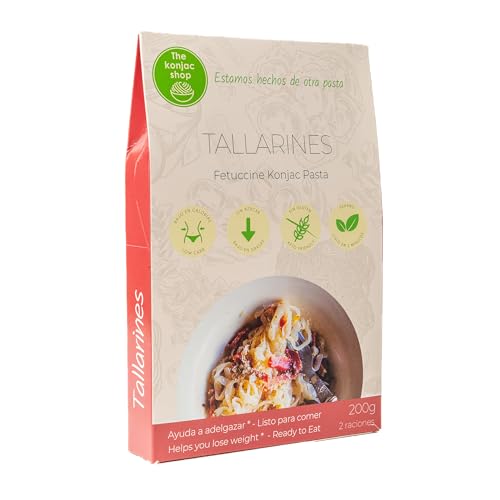 The Konjac Shop - Tallarines de Konjac 200g | Sin Gluten | Bajo En Calorias y Carbohidratos