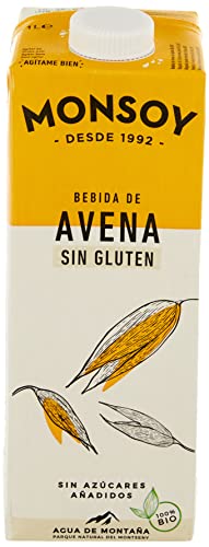 MONSOY Bebida DE Avena SIN Gluten Bio 1 L, Estándar, Único