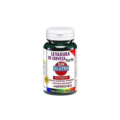 Robis Levadura De Cerveza Forte/Sin Gluten | Reduce Manchas Piel - Mejora Acné, Eczemas y Piel - Arrugas - Psoriasis - Encías | Levadura de Cerveza Sin Gluten, Hierro, Vitamina B12 | 45 Cápsulas