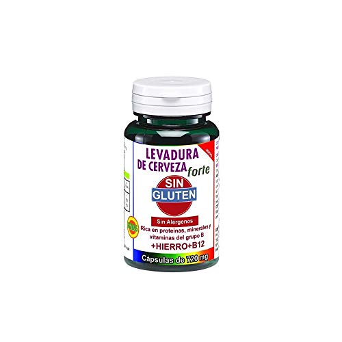 Robis Levadura De Cerveza Forte/Sin Gluten | Reduce Manchas Piel - Mejora Acné, Eczemas y Piel - Arrugas - Psoriasis - Encías | Levadura de Cerveza Sin Gluten, Hierro, Vitamina B12 | 45 Cápsulas