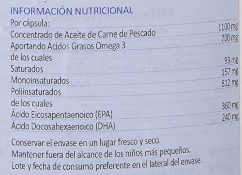 Lamberts Aceite de Pescado 1100 mg - 120 Cápsulas