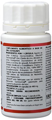 Holomega Zinc Liposomado de Equisalud, 50 cápsulas