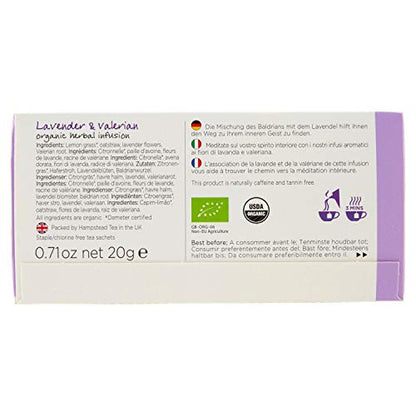 Té lavanda y valeriana Hampstead 20 bolsitas