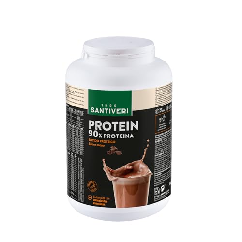 SANTIVERI - Protein-90 Instantáneo en Polvo, Alto Contenido en Proteína a Base de Proteína 100% Vegetal, Aminoácidos y Vitaminas