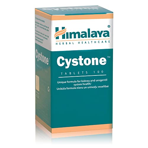 Cystone - Suplemento para la infección de vías urinarias y cistitis - Admite tratamiento de UTI - 840 mg 100 cápsulas - producto de Himalaya (desde 1930)
