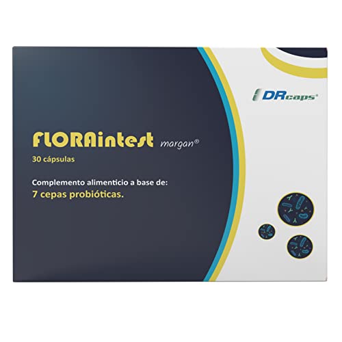 Floraintest margan® de Margan Biotech. Probiótico Gastrorresistente | 7 Cepas Bacterianas | 30 Cápsulas