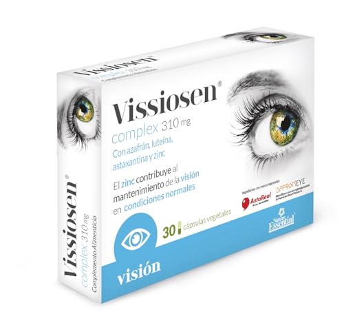 Nature Essential | Vissiosen Complex 310 mg | con Azafrán, Luteína, Astaxantina y Zinc | 30 Cápsulas