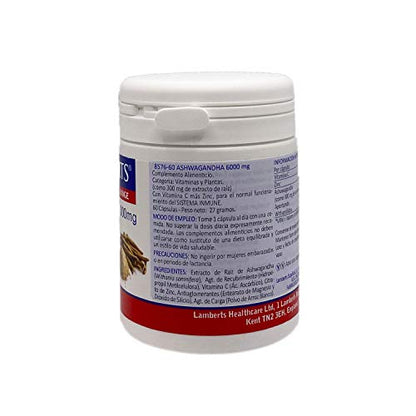Lamberts Ashwagandha 6000mg - 60 Cápsulas