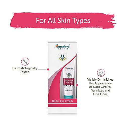 Himalaya Herbal Under Eye Cream helps Diminish dark circles, wrinkles, fine lines,Nourishes and moisturizes | Anti-aging, anti-wrinkle herbal natural extracts,Suitable for all skin types -15ml