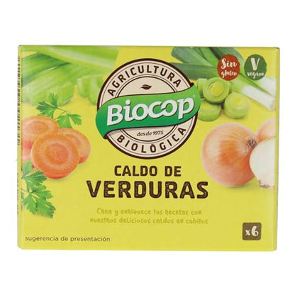 BIOCOP Caldo Verduras Cubitos 6 X 10G, Negro, Estandar