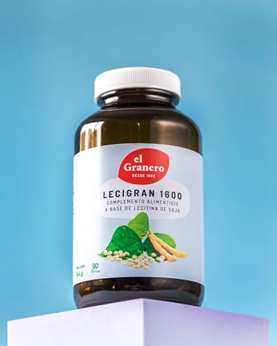 El Granero Integral - Lecigran - 90 Perlas - 1600 mg - Elaborado con Lecitina de Semillas de Soja - Alto Contenido en Fosfolípidos - Ayuda a Enriquecer la Alimentación