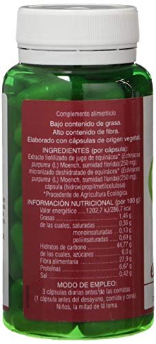 Soria Natural Verde de Equinácea – Ayuda a Reforzar tus defensas - Principios Activos Inmuno-Estimulantes - Cambios de Estación y Cambios Bruscos de Temperatura - 100% Natural - 80 cápsulas de 580mg