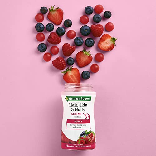 Nature's Bounty Complemento alimenticio para el Pelo, Piel y Uñas Gummies - 60 Unidades