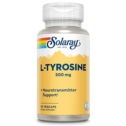 Solaray L-Tyrosine 500mg | L-Tirosina | 50 VegCaps
