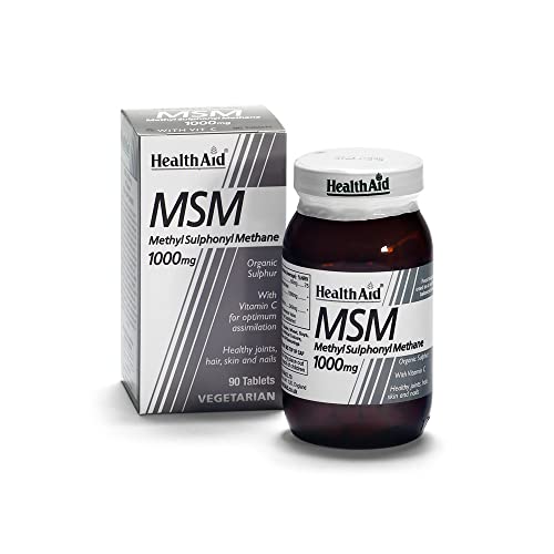HealthAid MSM 1000 mg – 180 pastillas vegetarianas