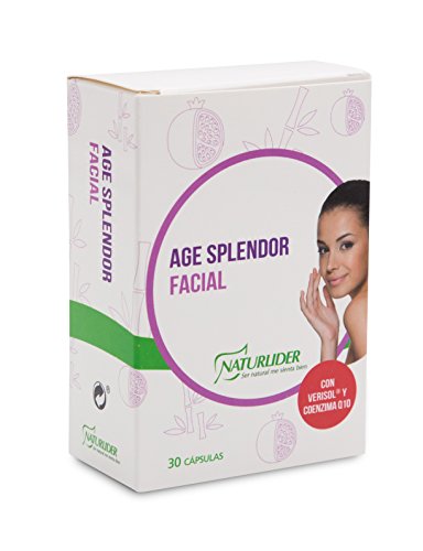 Naturlider - Age Splendor Facial - Colágeno Hidrolizado Tipo II - Con Verisol y Vitamina Q10 - Mejora la salud de la piel y aumenta su elasticidad - 30 Vcaps