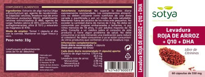 Sotya Levadura Roja de Arroz + Q10 + DHA