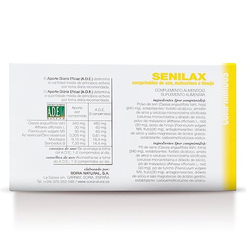 Soria Natural Senilax Combinación de Multivitaminas y Minerales - 60 Unidades