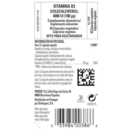 Solgar Vitamina D3 (Colecalciferol) 4000 UI (100 µg) Cápsulas vegetales