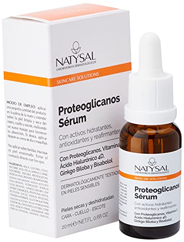 PROTEOGLYCANS SERUM 20 ml | Vitamina C + Proteoglicanos + Ácido Hialurónico + Ginkgo Biloba + Bisabolol | Pieles secas | Pieles deshidratadas | Natysal