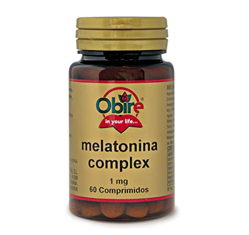 Obire | Melatonina Complex 1 mg | 60 Comprimidos | Ayuda para Dormir Bien | Efecto Relajante | Con Pasiflora, Amapola Californiana, Melisa, Tila y Valeriana