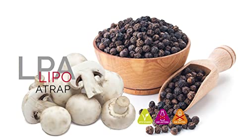 Novadiet - LIPOATRAP Cápsulas con H2OSlim® y Pimienta Negra - Control de Peso, Regulación Lípidos - Apoyo Sobrepeso, Obesidad, Equilibrio Saludable para tu Cuerpo - 30 Cápsulas