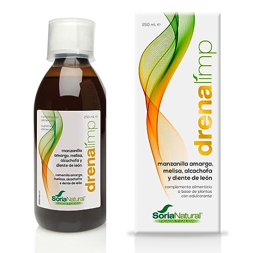 Soria Natural Drenalimp - Favorece la Digestión, Equilibra la Flora Intestinal - Ayuda en la Eliminación de Toxinas - Bebida Diurética y Depurativa - Botella de 250ml