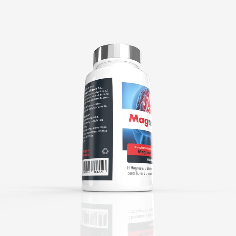 Magneural® 700 mg de Margan Biotech. Sistema Nervioso. ATA Mg | Biotina | Vitaminas del grupo B Metiladas. 90 Cápsulas