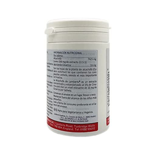 Lamberts Alcachofa 7425mg - 180 Tabletas