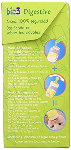 bio3 Digestive - Infusión Infantil Soluble - Manzanilla e Hinojo - 24 Sticks