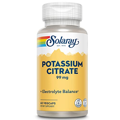 Solaray Potassium Citrate 99mg | Potasio | 60 VegCaps, 60