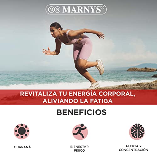 MARNYS Guaramar 500mg de Guaraná Energía y Alivio de Cansancio 60 Cápsulas
