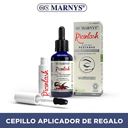 Aceite De Ricino Bio Para Pestañas - Ricinlash - Volumen a pestañas y cejas - Ingredientes 100% Naturales - 50ml