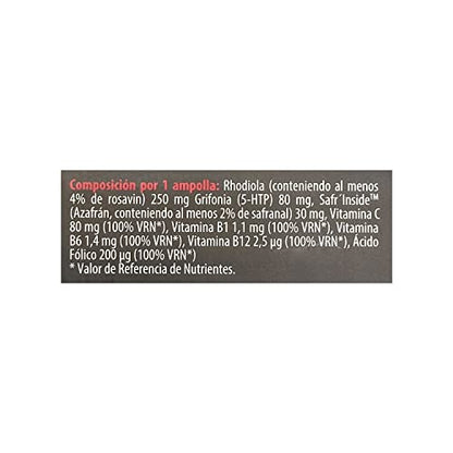 Dietmed | Psyfort Strong - 20 X 15 ml Ampollas | Safr´Inside (Extracto Patenteado de Azafrán) y Rhodiola | Sabor a Naranja