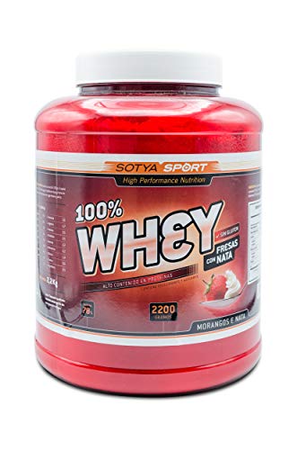 Sotya Proteina Whey 100% Fresa y Nata 2.2 kg