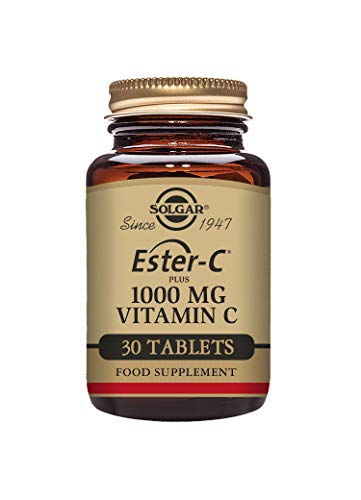 Solgar® Vitamina C Ester-C® Plus1000 mg para ayuda al sistema inmunitario - Envase de 30 comprimidos