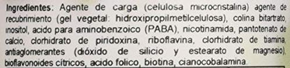 Complemento Alimenticio B 50 COMPLEX 60 VCaps