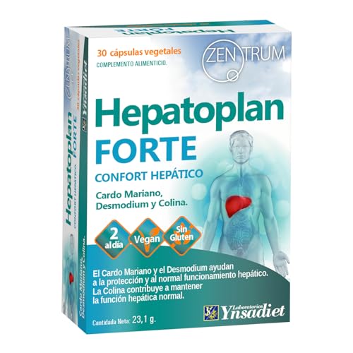 Hepatoplan Forte - Cardo Mariano - Desmodium - Colina -Confort hepàtico Zentrum 30 càpsulas