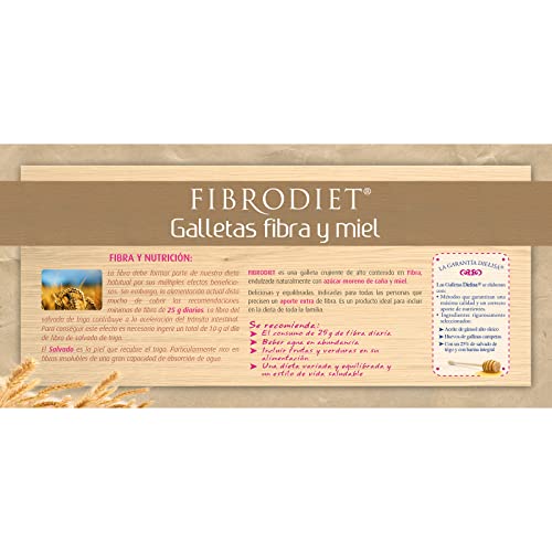 Dietisa - Suplemento Fibrodiet 1Kg Galletas Fibra y Miel
