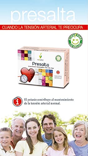 Novadiet - PRESALTA Cápsulas con Ajo Negro, Pleurotus Cystidiosus, Aronia, Olivo y Potasio - Control de Tensión Arterial - Complemento Alimenticio Para el Bienestar Cardiovascular - 60 Cápsulas